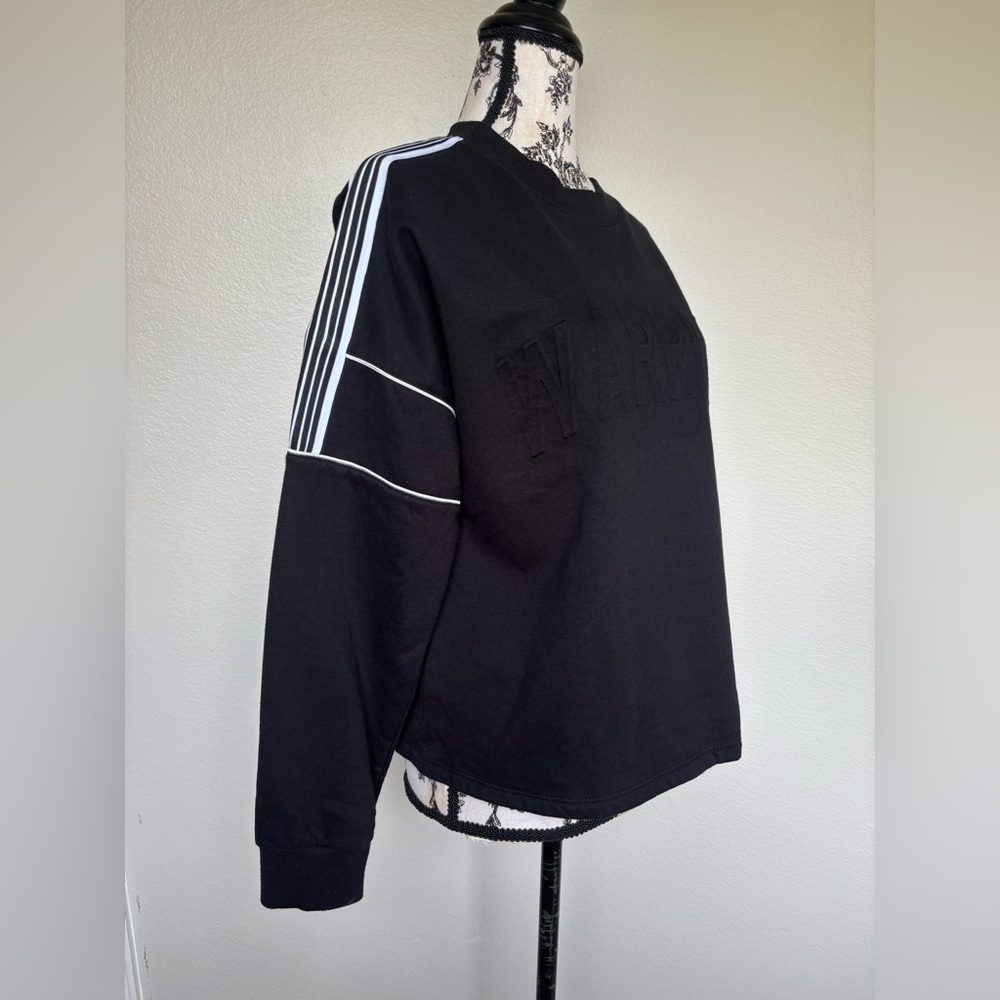 Self Esteem Black Crewneck with White Shoulder Stripes - Picture 2 of 9